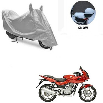 RPSENTTERPR Waterproof Two Wheeler Cover for Bajaj(Pulsar 220 DTS-i, Silver)