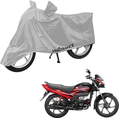 MOTOTRANCE Two Wheeler Cover for Hero(Passion Pro i3S, Silver)