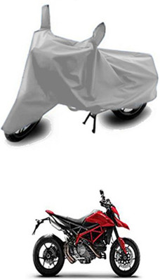 Wadhwa Creations Two Wheeler Cover for Ducati(Hypermotard, Silver)