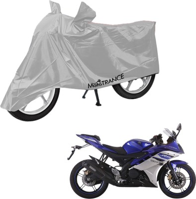 MOTOTRANCE Two Wheeler Cover for Yamaha(YZF R15 Ver 2.0, Silver)