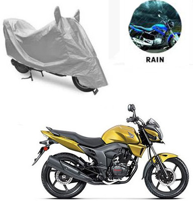 RPSENTTERPR Waterproof Two Wheeler Cover for Honda(CB Trigger, Silver)