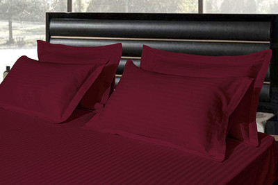 Avtex Cotton Pillows Cover(45 cm*70 cm, Pack of 4, Maroon)