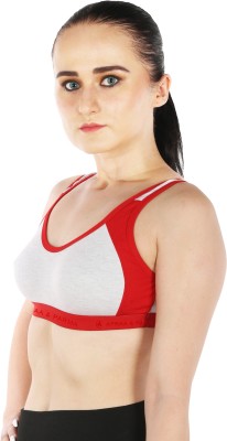 DRAXSTAR DRX Molded Cups Women Sports Non Padded Bra(Maroon, Black, Red)