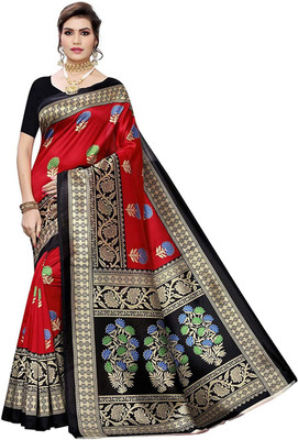 SVB Sarees Printed Daily Wear Art Silk Saree(Multicolor)