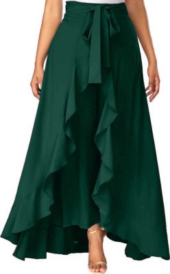 JINACHI Flared Women Green Trousers