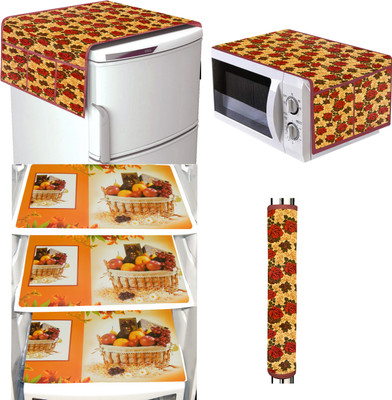 LooMantha Refrigerator  Cover(Width: 30 cm, Multicolor)