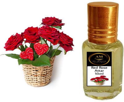 Al-Mahir Red Rose (Gulab) Attar Floral Attar(Rose)