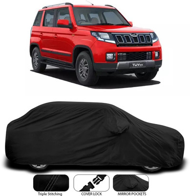 ANTHUB Car Cover For Mahindra TUV300 (With Mirror Pockets)(Black)