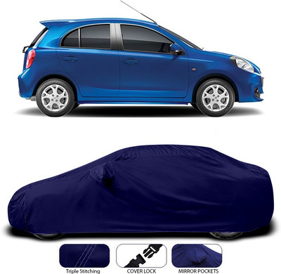 SEBONGO Car Cover For Renault Pulse (With Mirror Pockets)(Blue)