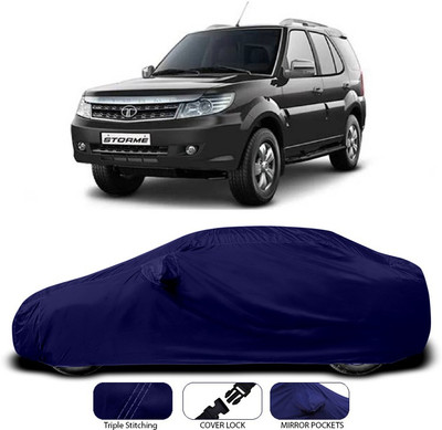 ANTHUB Car Cover For Tata Safari Storme (With Mirror Pockets)(Blue)