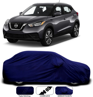 ANTHUB Car Cover For Nissan Kicks (With Mirror Pockets)(Blue)