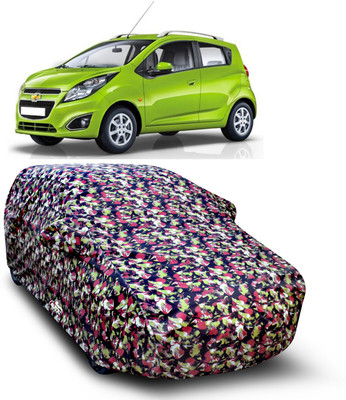XAFO Car Cover For Chevrolet Beat (With Mirror Pockets)(Multicolor)