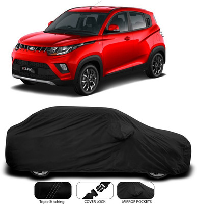 SEBONGO Car Cover For Mahindra KUV100 (With Mirror Pockets)(Black)
