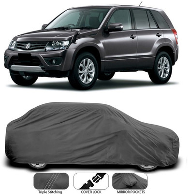 SEBONGO Car Cover For Maruti Suzuki Grand Vitara (Without Mirror Pockets)(Grey)