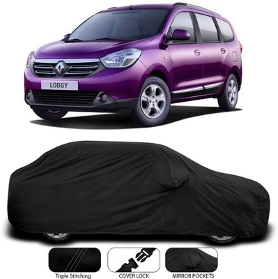 SEBONGO Car Cover For Renault Lodgy (With Mirror Pockets)(Black)