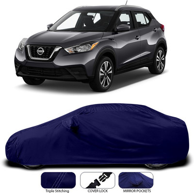ANTHUB Car Cover For Nissan Kicks (With Mirror Pockets)(Blue)