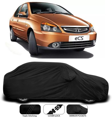 ANTHUB Car Cover For Tata Indigo CS (With Mirror Pockets)(Black)