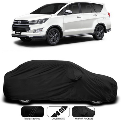 ANTHUB Car Cover For Toyota Innova (With Mirror Pockets)(Black)