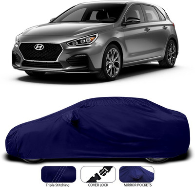 ANTHUB Car Cover For Hyundai Elantra (With Mirror Pockets)(Blue)