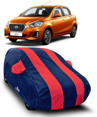 XAFO Car Cover For Datsun Go (With Mirror Pockets)(Red)