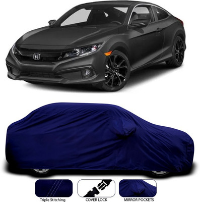 ANTHUB Car Cover For Honda Civic (With Mirror Pockets)(Blue)