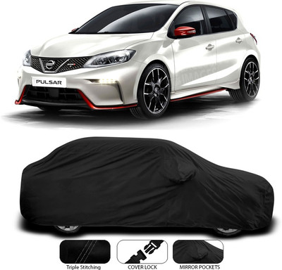 SEBONGO Car Cover For Nissan Pulsar (With Mirror Pockets)(Black)