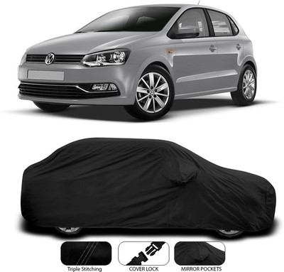 SEBONGO Car Cover For Volkswagen Polo Equisite (With Mirror Pockets)(Black)