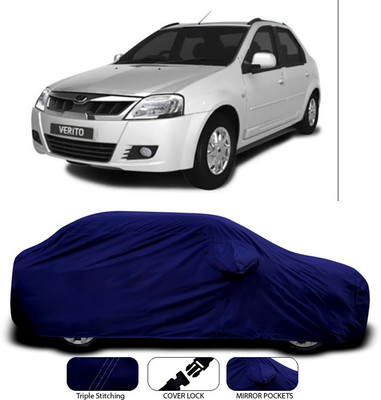 ANTHUB Car Cover For Mahindra Verito (With Mirror Pockets)(Blue)