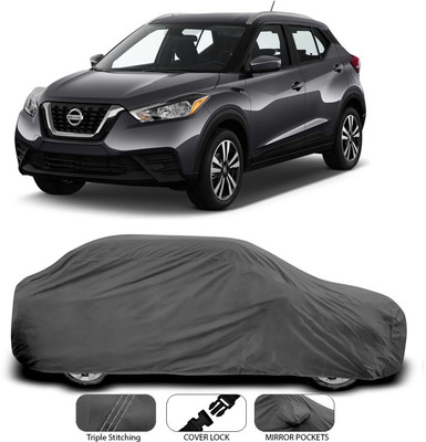 ANTHUB Car Cover For Nissan Kicks (Without Mirror Pockets)(Grey)