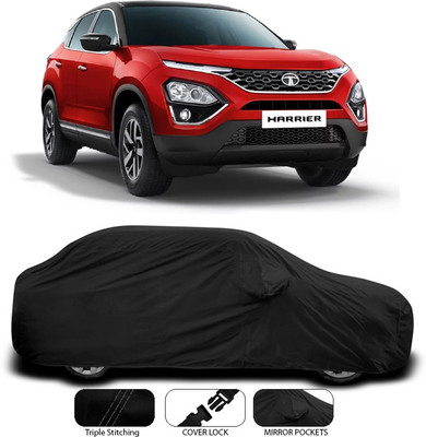 ANTHUB Car Cover For Tata Harrier (With Mirror Pockets)(Black)
