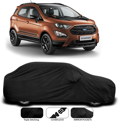 ANTHUB Car Cover For Ford Ecosport (With Mirror Pockets)(Black)