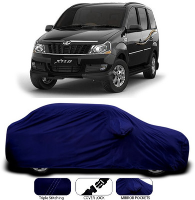 SEBONGO Car Cover For Mahindra Xylo (With Mirror Pockets)(Blue)