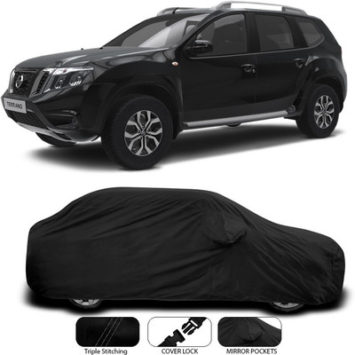 ANTHUB Car Cover For Nissan Terrano (With Mirror Pockets)(Black)