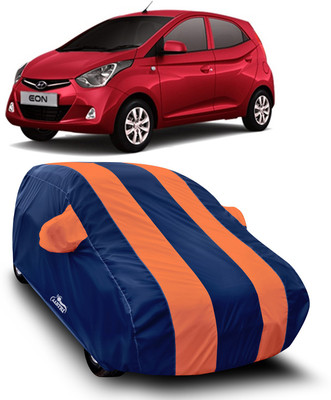 XAFO Car Cover For Hyundai Eon (With Mirror Pockets)(Orange)