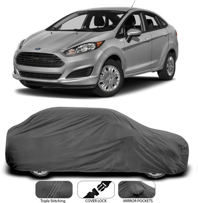 ANTHUB Car Cover For Ford Fiesta (Without Mirror Pockets)(Grey)