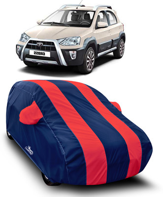 XAFO Car Cover For Toyota Etios Cross (With Mirror Pockets)(Red)