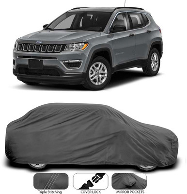 ANTHUB Car Cover For Jeep Compass (Without Mirror Pockets)(Grey)
