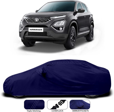ANTHUB Car Cover For Tata Harrier (With Mirror Pockets)(Blue)