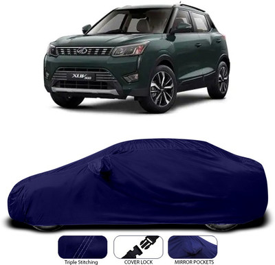 SEBONGO Car Cover For Mahindra XUV 300 (With Mirror Pockets)(Blue)
