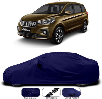SEBONGO Car Cover For Maruti Suzuki Ertiga (With Mirror Pockets)(Blue)