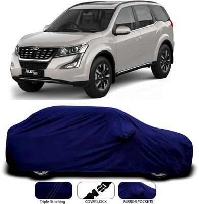 SEBONGO Car Cover For Mahindra XUV 500 (With Mirror Pockets)(Blue)