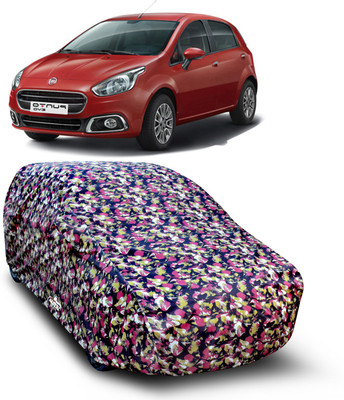 XAFO Car Cover For Fiat Punto Evo (With Mirror Pockets)(Multicolor)