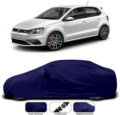 SEBONGO Car Cover For Volkswagen Polo GT (With Mirror Pockets)(Blue)