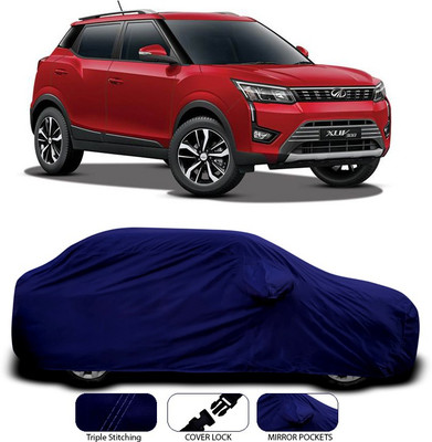 SEBONGO Car Cover For Mahindra XUV 300 (With Mirror Pockets)(Blue)