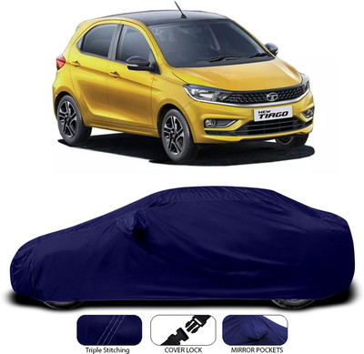 ANTHUB Car Cover For Tata Tiago (With Mirror Pockets)(Blue)
