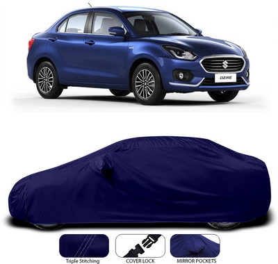 ANTHUB Car Cover For Maruti Suzuki Dzire (With Mirror Pockets)(Blue)