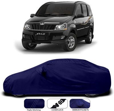SEBONGO Car Cover For Mahindra Xylo (With Mirror Pockets)(Blue)