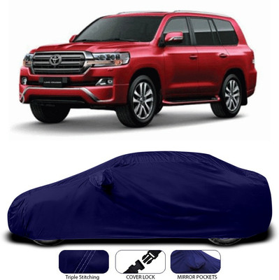 SEBONGO Car Cover For Toyota Land Cruiser (With Mirror Pockets)(Blue)