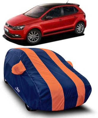 XAFO Car Cover For Volkswagen Polo GT (With Mirror Pockets)(Orange, Blue)