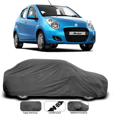 SEBONGO Car Cover For Maruti Suzuki A-Star (Without Mirror Pockets)(Grey)